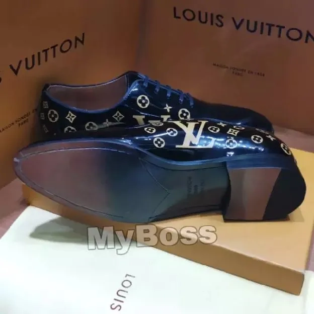 Sepatu pantofel formal louis vuitton lv pria