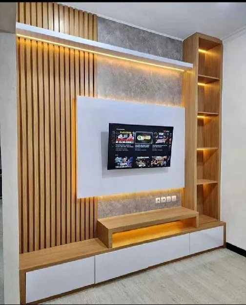 Desain Ruang TV Mewah dan Elegan