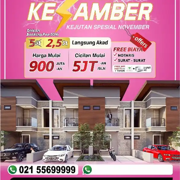 Artha Griya Lestari Rumah Cantik Di Tangsel SHM Free Ac