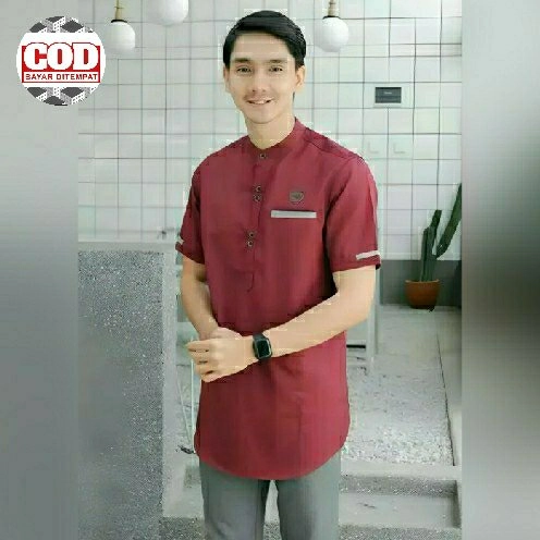 (COD) Baju koko lengan pendek termurah