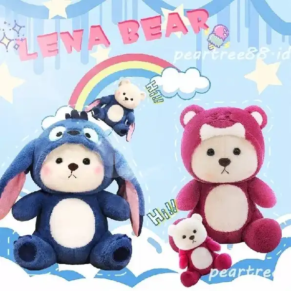 Boneka Teddy Tales Bear Cosplay Manyo Ukuran 30cm Bahan Yelvo Halus Dan Lembut Berstandar SNI