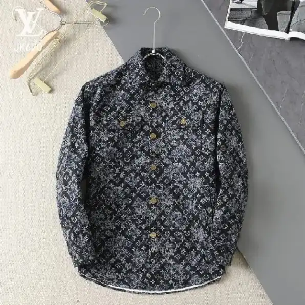 Jaket zipper pria louis vuitton lv