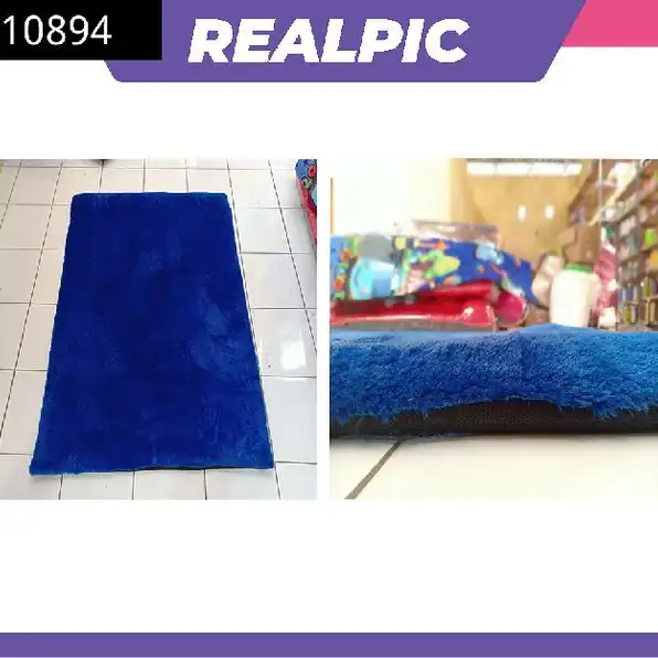 AS35 Karpet Bulu Rasfur Polos 2Bahan Karpet bulu rasfur polos