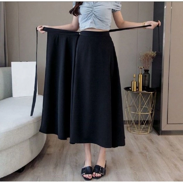 rok layer shakila / Skirt polos tali samping