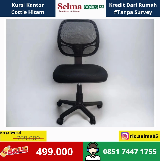 Kursi Kantor Cotiie Hitam