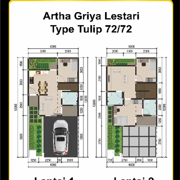 ARTHA GRIYA LESTARI RUMAH 2 LANTAI