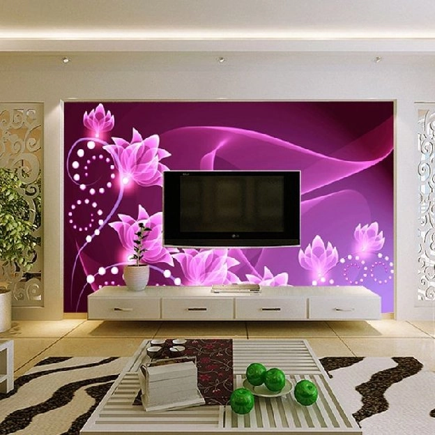 Pasang wallpaper dinding 3d custom toko jual dan pesan hordeng murah rollerblind vertikal blind