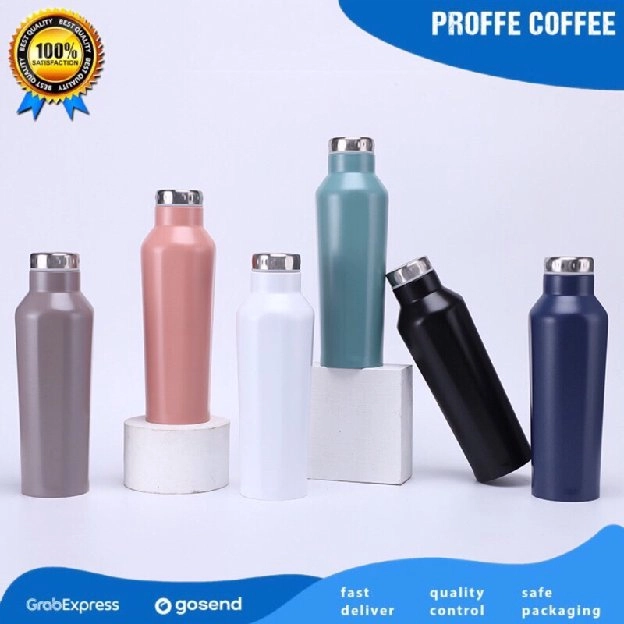 Botol tumbler sport vacuum insulated bottle Coffee tumbler Botol minum Thermos tahan panas tahan din