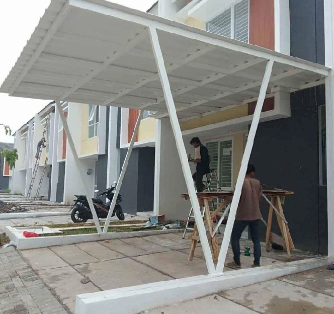 Canopy minimalis atap alderon double layer 