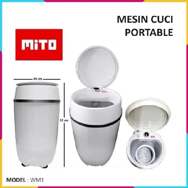 Mito WM1 Mesin Cuci Portable Mini 3,5 Kg