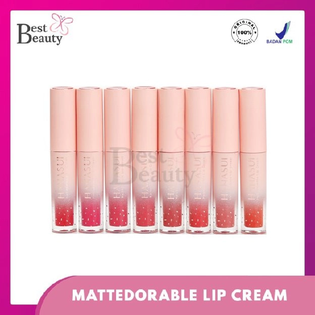 Hanasui Mattedorable Lip Cream | Matte Dorable LipCream Lipstick Cair