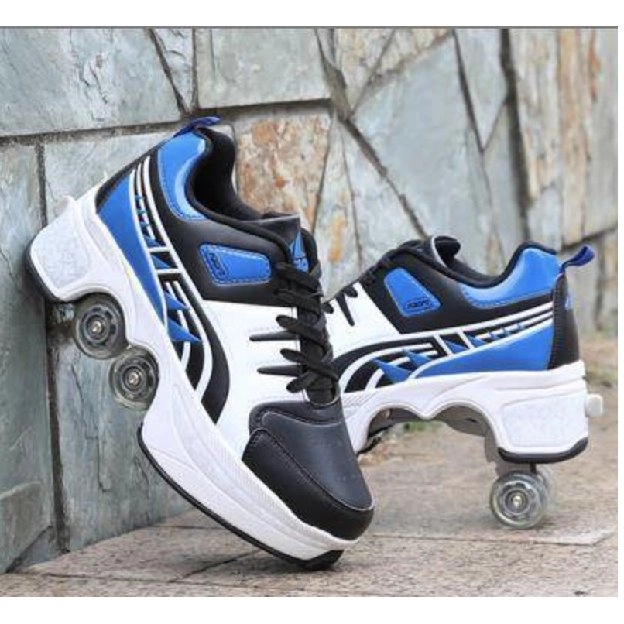 sepatu roda 4 roda kick roller shoes roller skates roler shoe sepatu roda orang dewasa skate