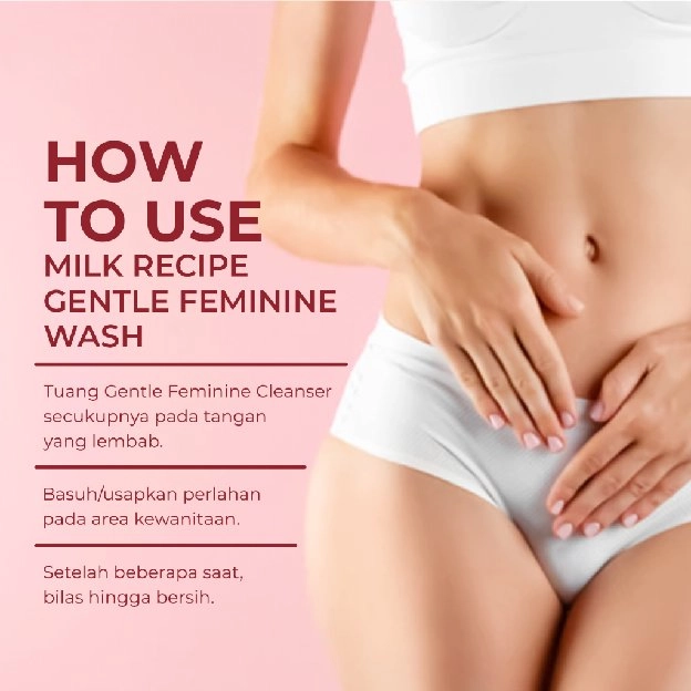 [PRE-ORDER] Milk Recipe Gentle Feminine Wash - Membersihkan Area Kewanitaan Mengurangi Bau Tidak Sed