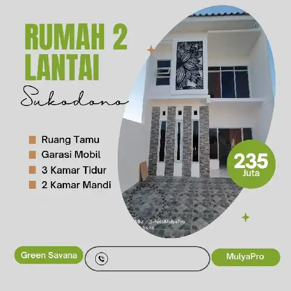 Update Progress & Stok Rumah Minimalis 2 Lantai Green Savana Cangkringsari Sukodono Cash / Inhouse