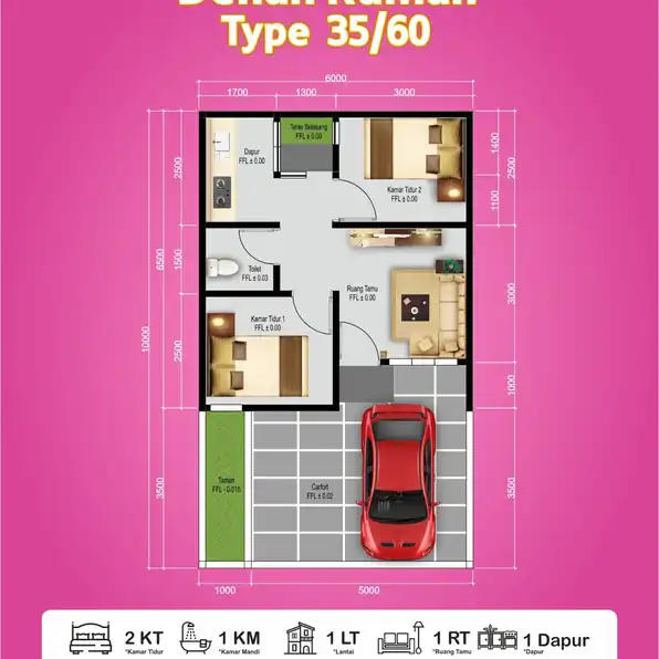 Rumah Komersil Murah Dekat Stasiun Cuma 5 Juta All In