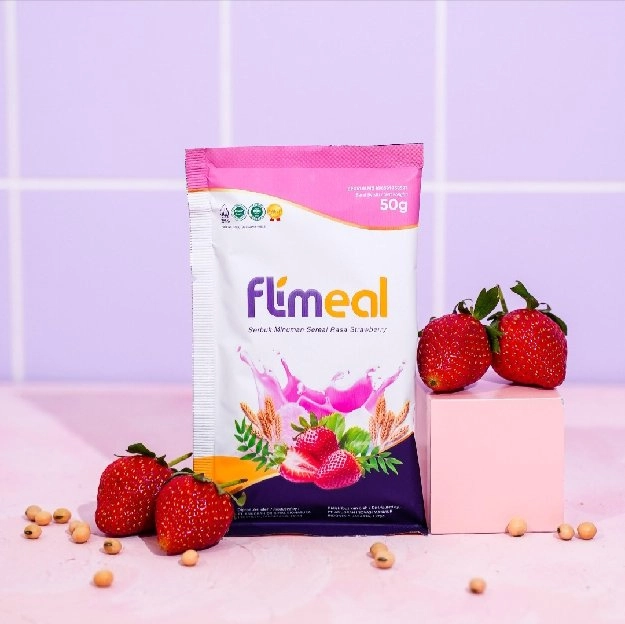 Flimeal Meal Replacement by Flimty Kemasan eceran 1 sachet 50 gram - Meal Replacement Rendah kalori 