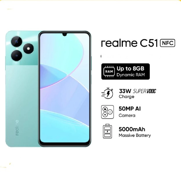 REALME C51 4/128 & 4/64 NEW GARANSI RESMI