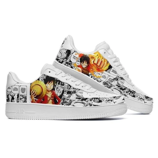 *Sneakers Pria Tali Fashion Cartoon ONE PIECE BG-934* 