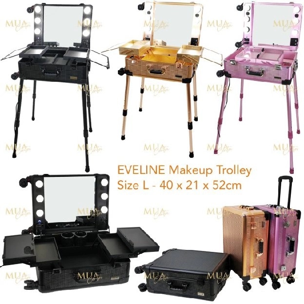 Beauty case / Koper makeup kaca lampu EVELINE 02 -