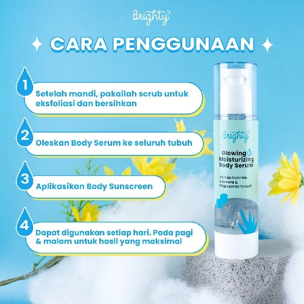 Brighty Glowing & Moisturizing Body Serum Terbaik