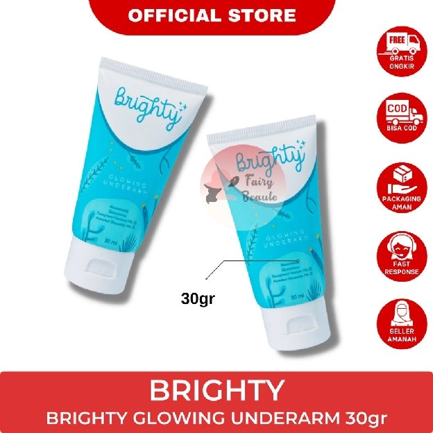 Brighty Glowing Underarm Pemutih Ketiak Memutihkan ketiak Original BPOM