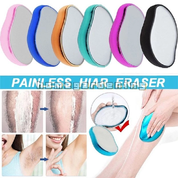 Penghilang Bulu Fisik Crystal Hair Remover Eraser Safety Epilator Reusable Easy Clean Body Beauty Gl