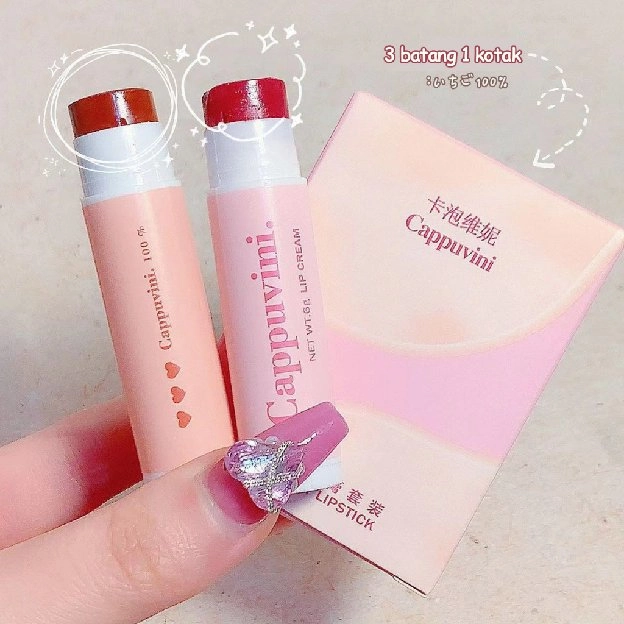 Lip Balm Pelembab Pemutih Tahan air Pelembab Bibir Lipbalm Moisturizing Color Lasting Moisturizing N