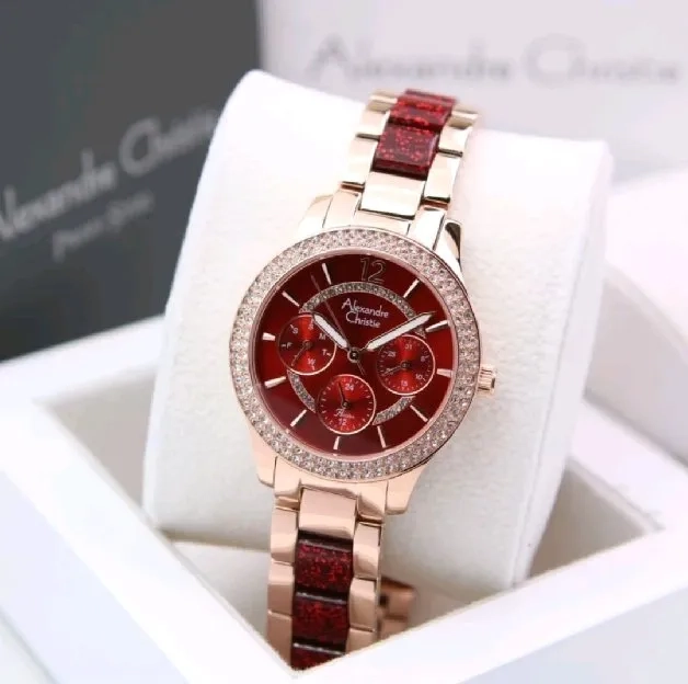 Ready!Jam tangan Alexandre Christie Wanita AC 2914 BF