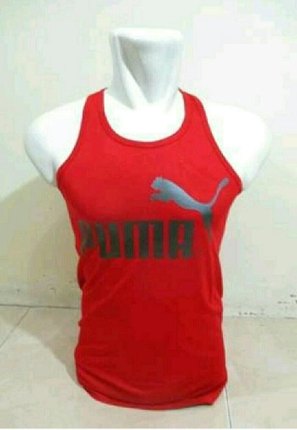 Kaos Singlet Fitness Bahan Spandek