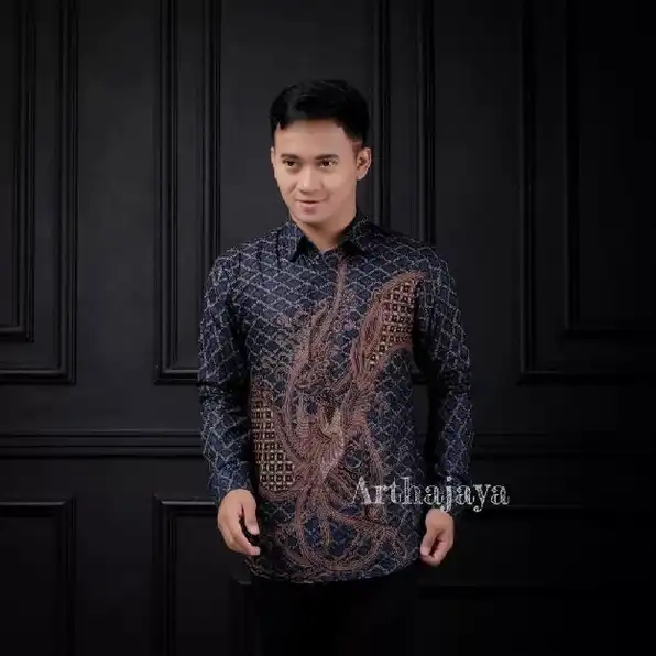 Kemeja Batik Pria Dewasa Big Size Jumbo Lengan Panjang M-10xl