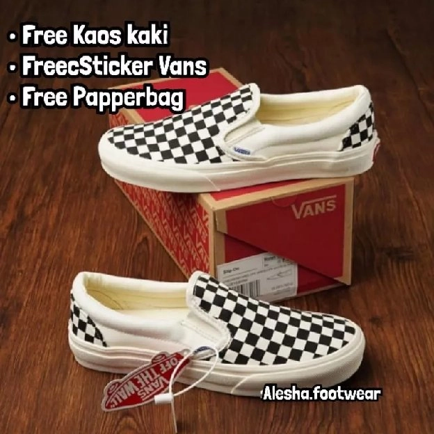 Sepatu Vans Slip On Mono Checkerboard 