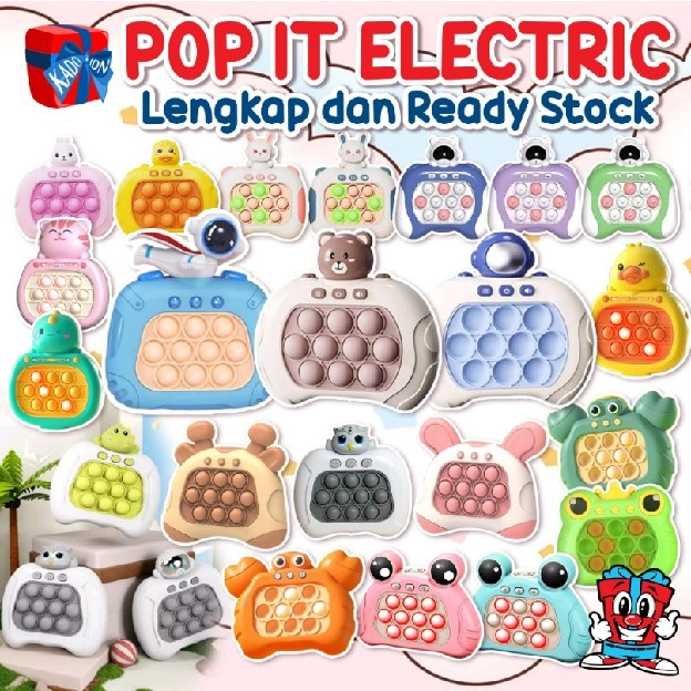 New Pop It elektronik Push Bubble Fidget Toys pop it game console elektrick Tekan Dan Main Konsol Ga