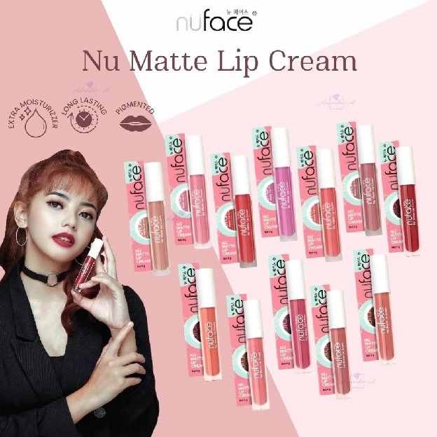 NUFACE NU MATTE LIP CREAM 4GR | SENSASI CARAMEL - WARNA INTENSE - TAHAN LAMA | LIPSTICK NUFACE | LIP