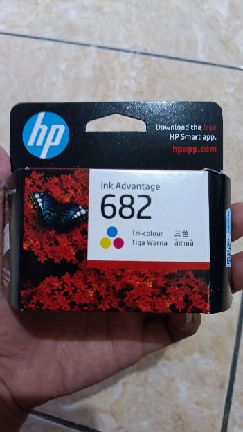 CADTRIGE /TINTA PRINTER HP INK ADVANTAGE 682 HITAM PUTIH DAN WARNA