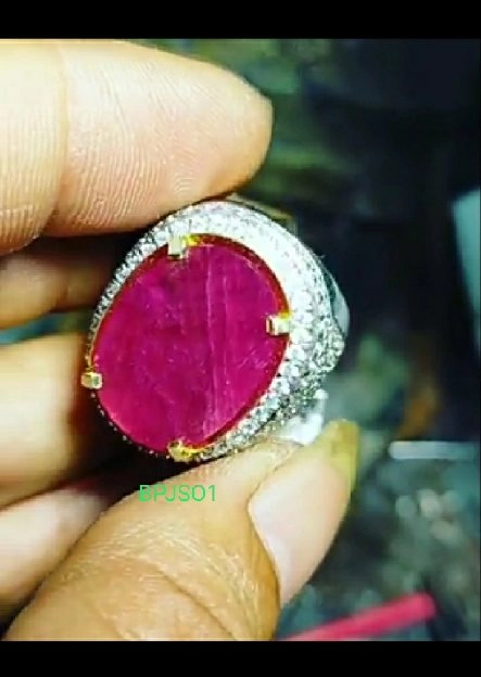 batu permata Ruby Burma asli 