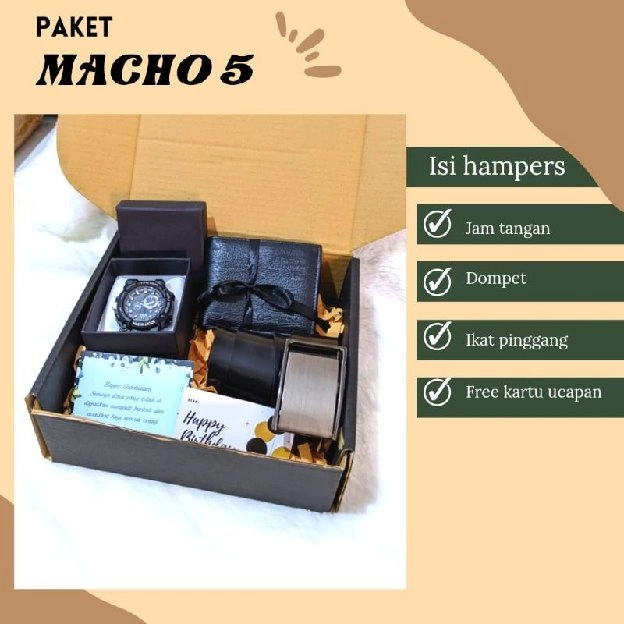 Kado Ulang Tahun Cowok Hampers Gift Box Black Edition Wisuda Nikahan Pacar