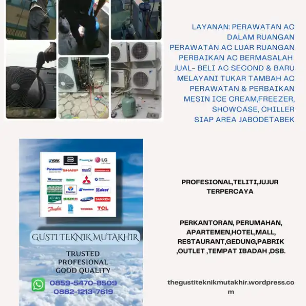  Pasang AC PROFESIONAL  Siap Datang