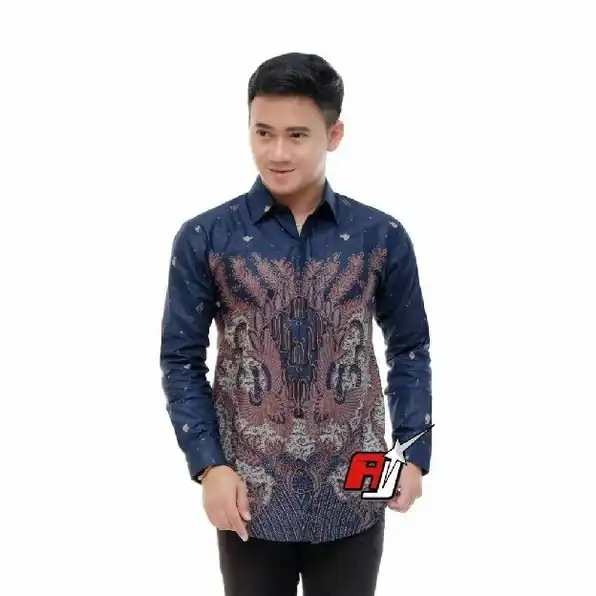 Kemeja Batik Pria Dewasa Big Size Jumbo Lengan Panjang M-10xl