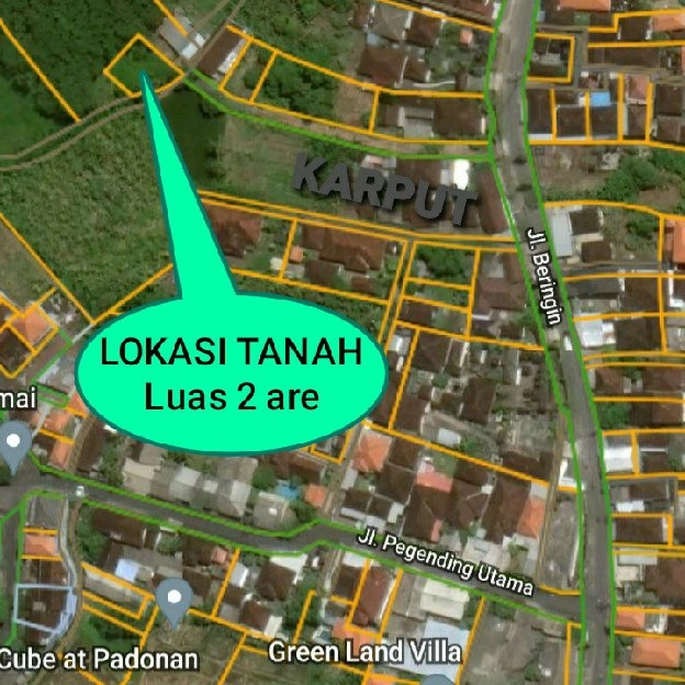 Dijual 2 are, Jl. Beringin Padonan Dalung Tibubeneng Kuta Utara