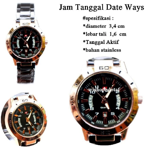 Stainless Watch ways Tanggal dmd cod