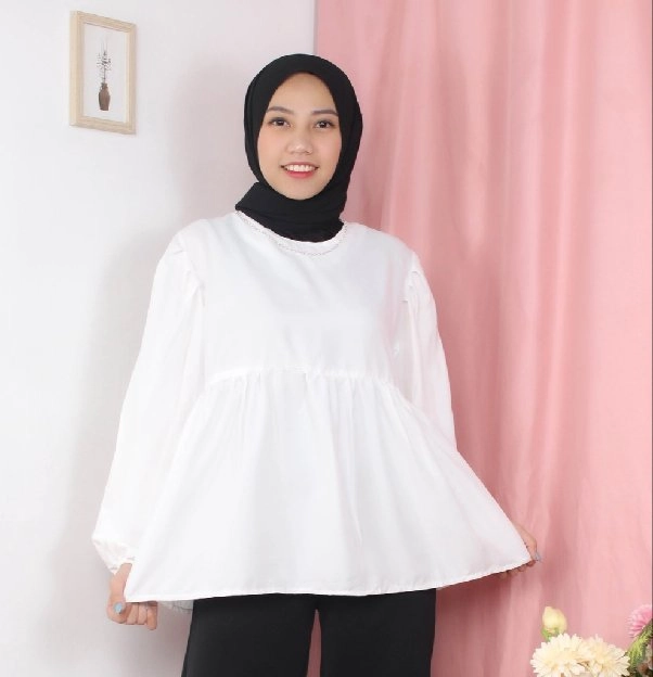 Baju Wanita Blouse Arrabele Plit Premium Quality