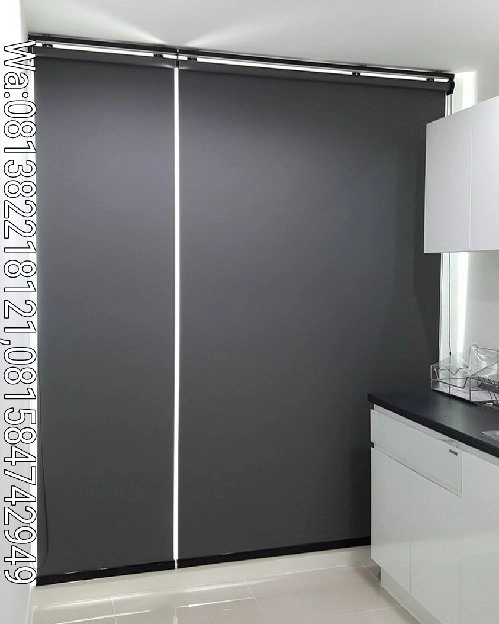 Rollerblind tirai gorden simpel termurah 