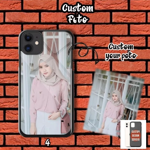 Custom hardcase 2d glossy custom OPPO VIVO SAMSUNG XIAOMI