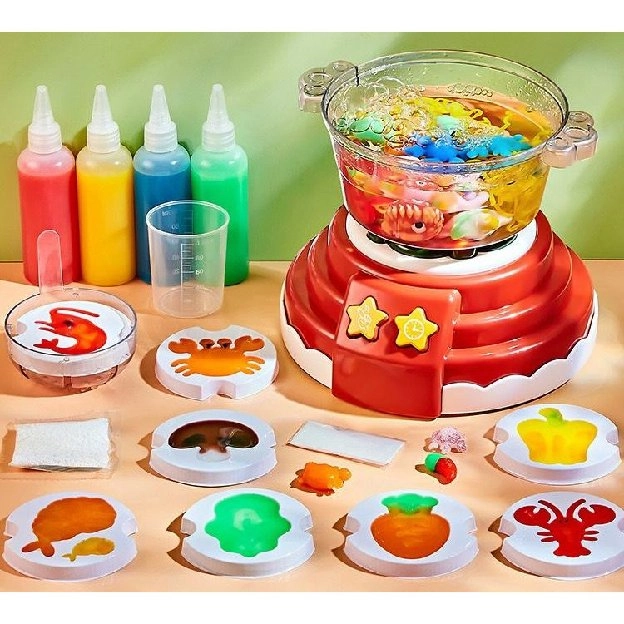 Mainan Anak DIY HOT POT MACHINE Water Jelly DIY Magic Jelly Waterscape