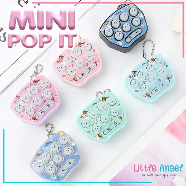 POP IT ELEKTRONIK Mainan Edukasi Anak Squishy Viral Push Bubble Game Pop It Nyala Musik Light LED Fi