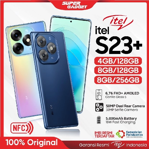 Itel S23 S23+ 4/128 8/128 8/256 GB RAM 4 8 ROM 128 256 4GB 8GB 128GB 256GB S23 Plus HP Smartphone An