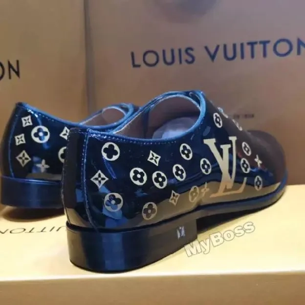 Sepatu pantofel formal louis vuitton lv pria