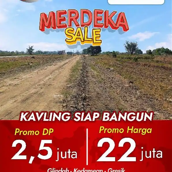 Promo Merdeka Tanah Kavling Perluassn Greenawa Alamanda Glindah Kedamean Gresik Promo Hrg 22jt 