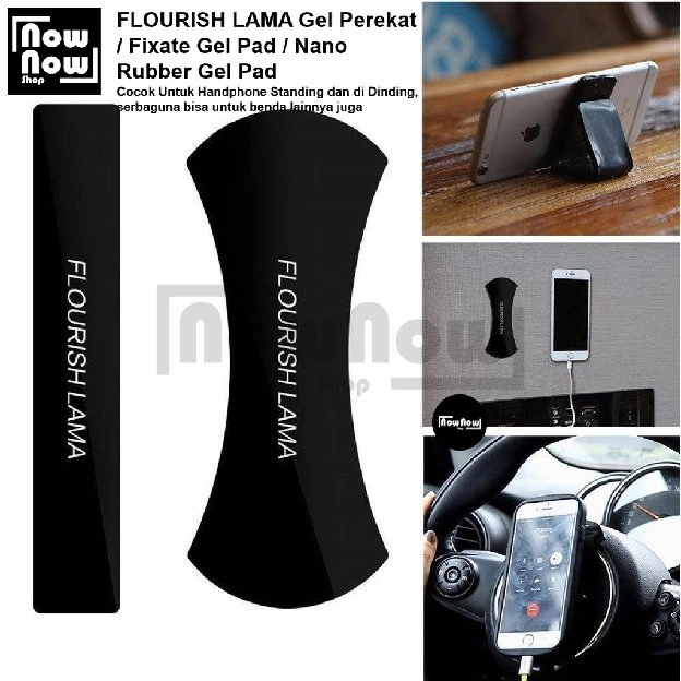 Flourish Lama Gel Perekat Untuk Handphone Standing dan Dinding Nano Rubber Gel Pad Fixate Gel Pads S