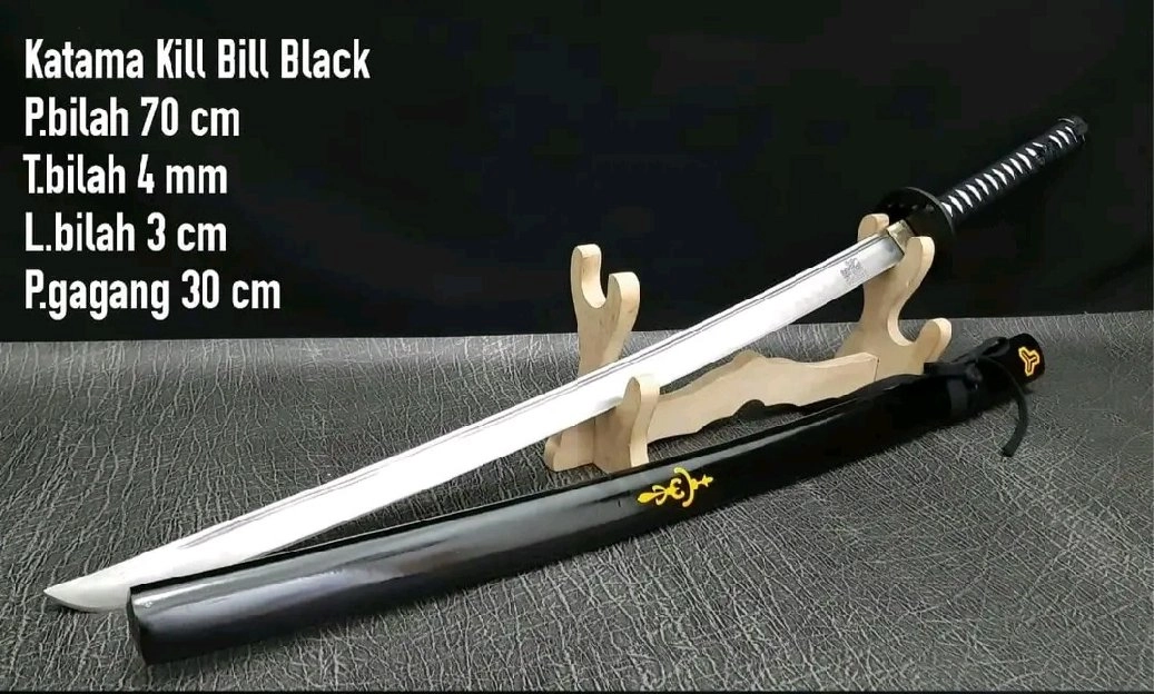 Katana killbill hitam